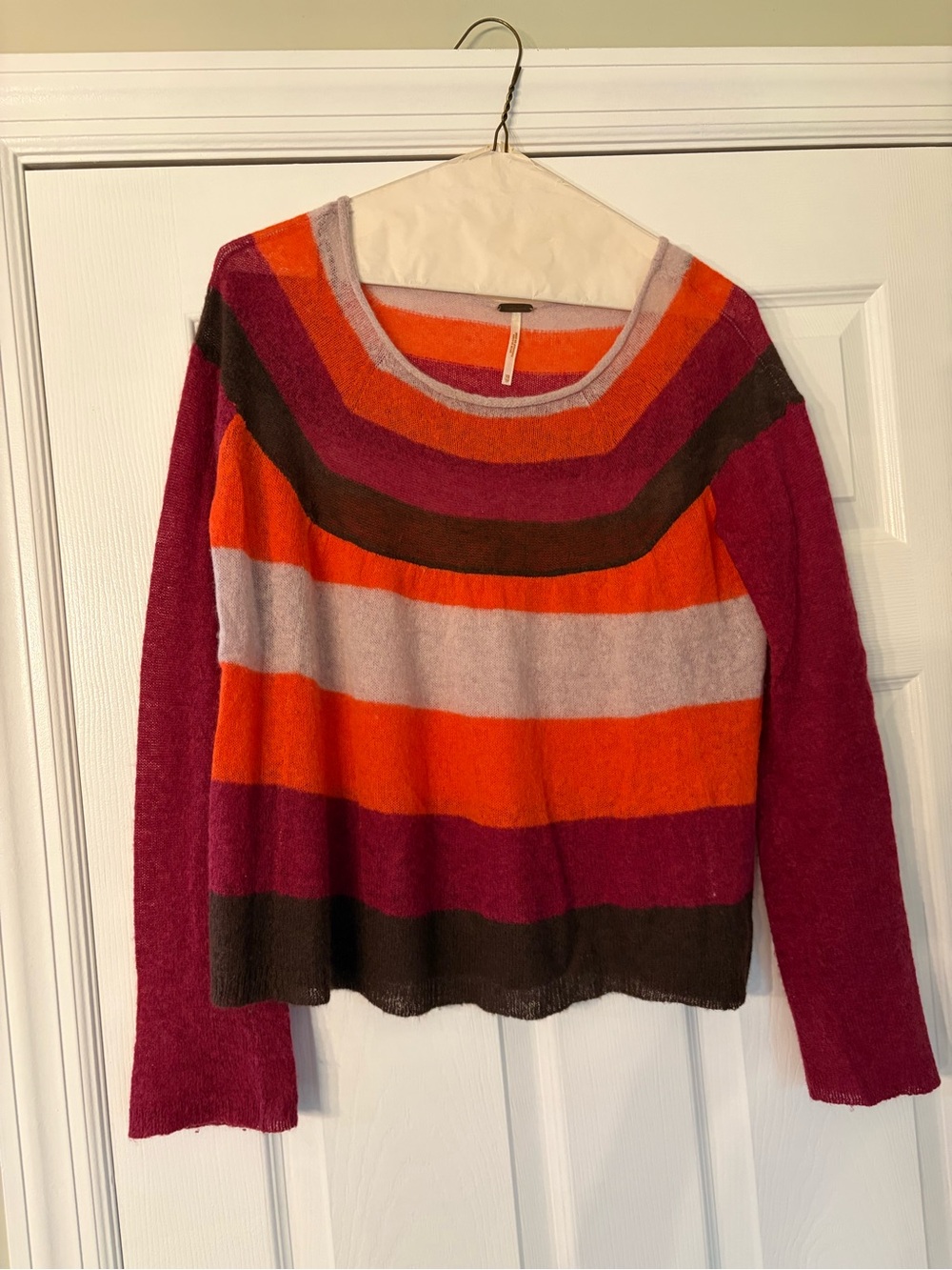 Free People Striped Cashmere Sweater Size XS